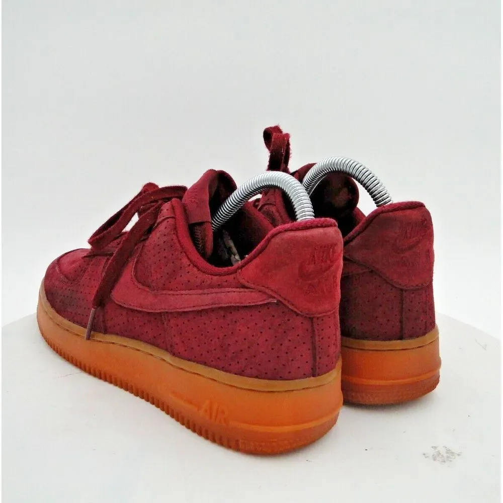 Nike Air Force Burgundy Suede Deep Garnet 749263 600 Women's‎ Size 7.5